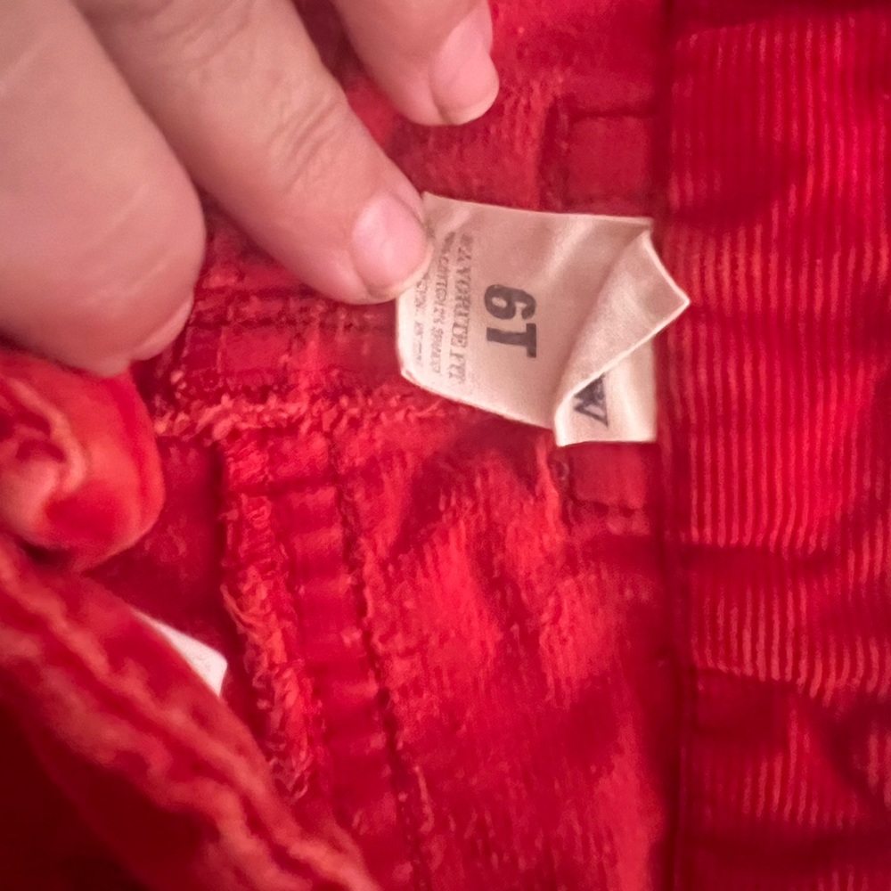 J. Crew Orange‎ corduroy jeans sz 6T - Picture 2 of 5